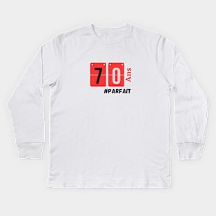 Anniversaire 70 ans Kids Long Sleeve T-Shirt